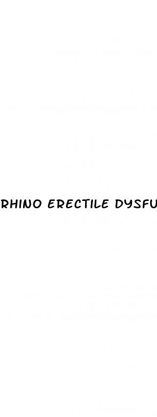 rhino erectile dysfunction pills