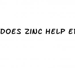 does zinc help erectile dysfunction