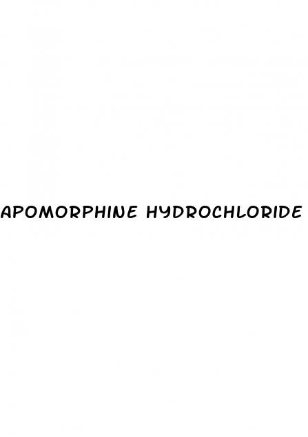 apomorphine hydrochloride erectile dysfunction