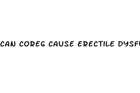 can coreg cause erectile dysfunction