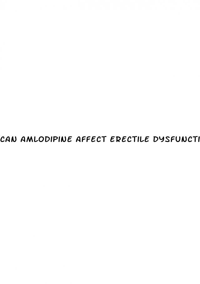 can amlodipine affect erectile dysfunction