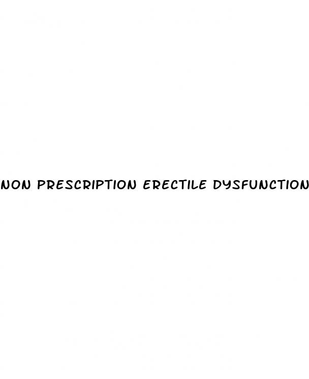 non prescription erectile dysfunction treatment