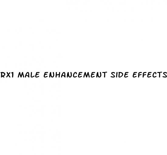 rx1 male enhancement side effects