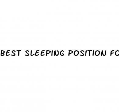 best sleeping position for erectile dysfunction