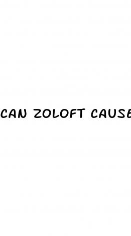 can zoloft cause erectile dysfunction