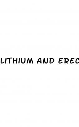 lithium and erectile dysfunction