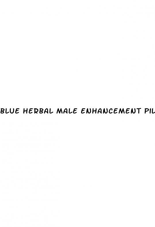 blue herbal male enhancement pills