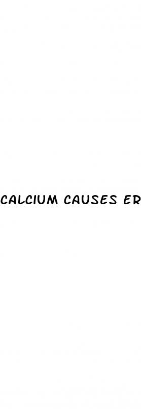 calcium causes erectile dysfunction