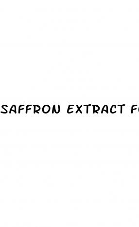 saffron extract for erectile dysfunction