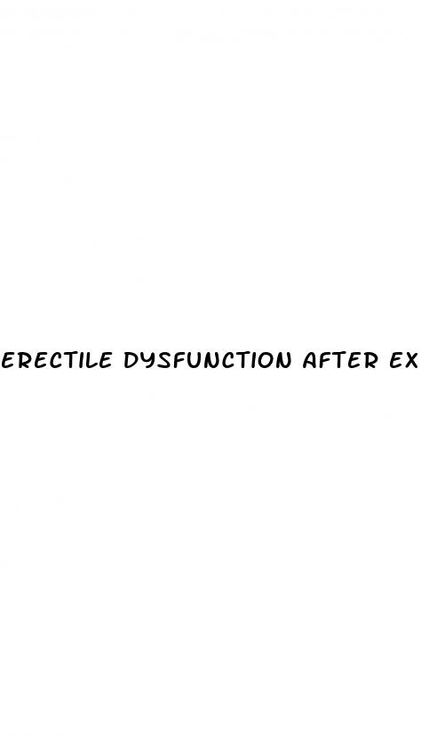 erectile dysfunction after exercise