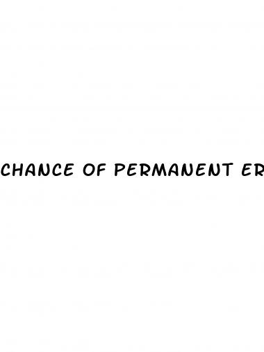 chance of permanent erectile dysfunction with propecia