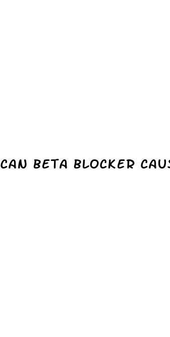 can beta blocker cause erectile dysfunction