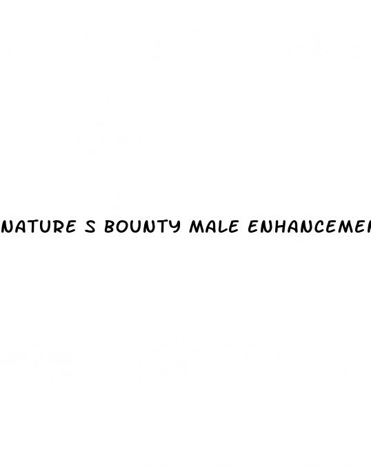 nature s bounty male enhancement pills