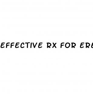 effective rx for erectile dysfunction