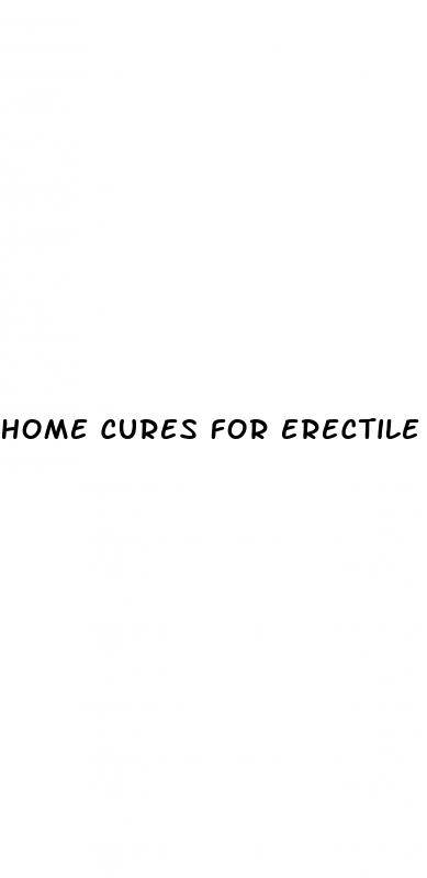 home cures for erectile dysfunction