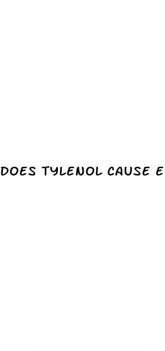 does tylenol cause erectile dysfunction