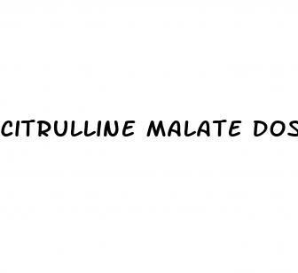 citrulline malate dosage erectile dysfunction