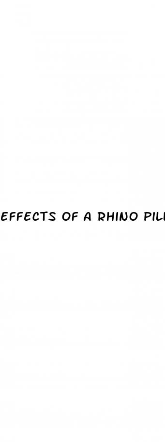 effects of a rhino pill