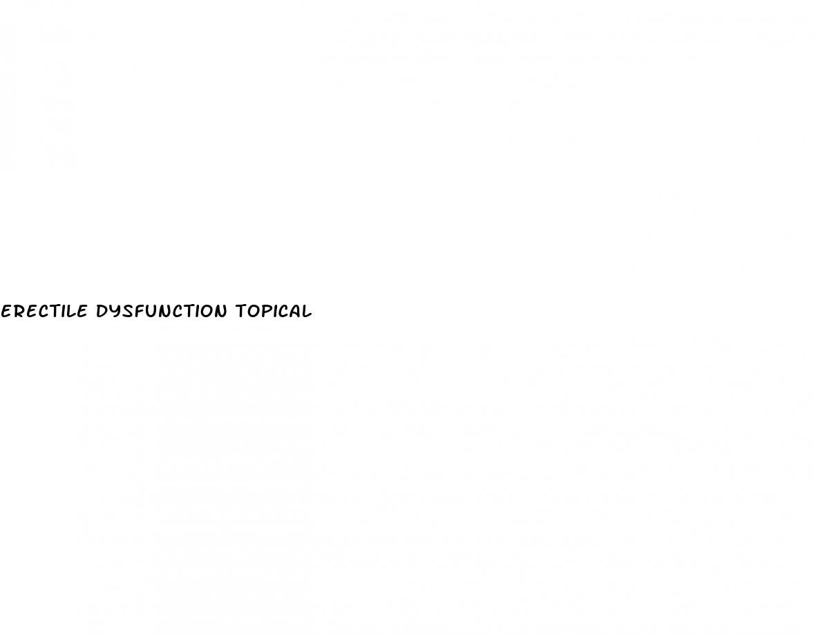 erectile dysfunction topical