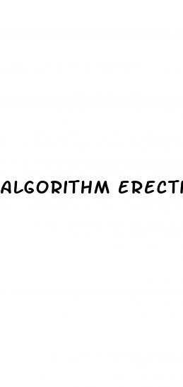 algorithm erectile dysfunction