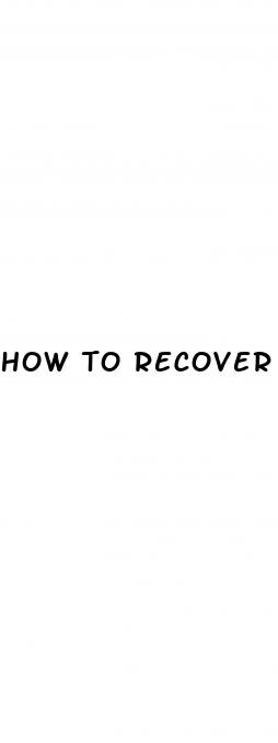 how to recover from erectile dysfunction reddit