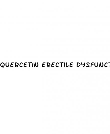 quercetin erectile dysfunction