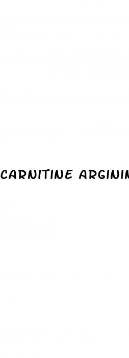 carnitine arginine erectile dysfunction