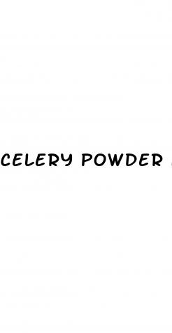 celery powder for erectile dysfunction