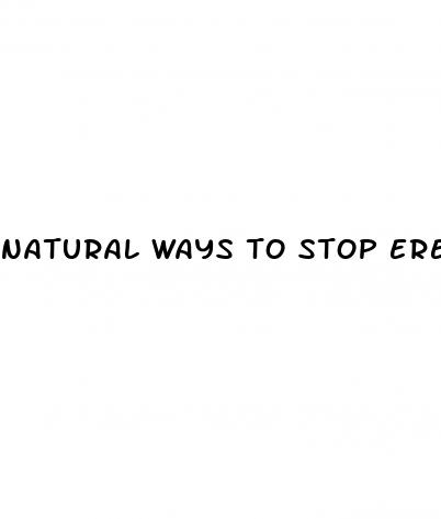 natural ways to stop erectile dysfunction