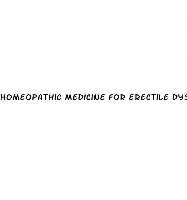 homeopathic medicine for erectile dysfunction without side effects