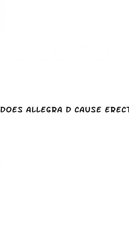 does allegra d cause erectile dysfunction