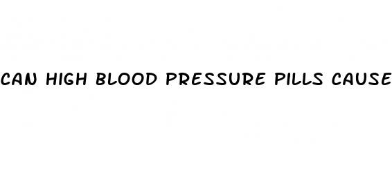 can high blood pressure pills cause ed