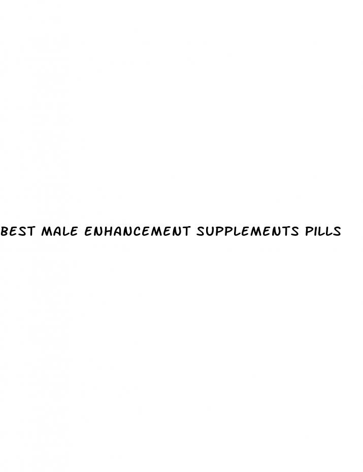 best male enhancement supplements pills