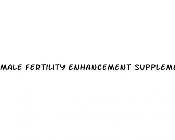 male fertility enhancement supplement