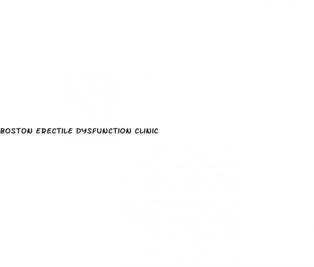 boston erectile dysfunction clinic