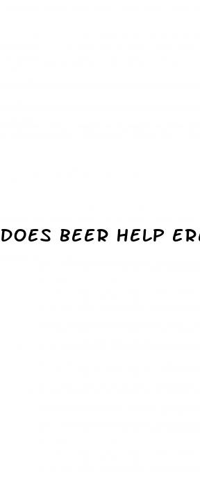 does beer help erectile dysfunction