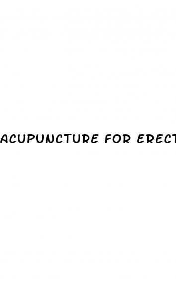 acupuncture for erectile dysfunction