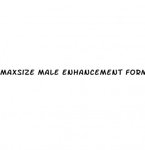 maxsize male enhancement formula cream side effects