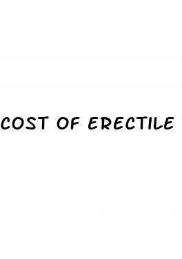 cost of erectile dysfunction treatments