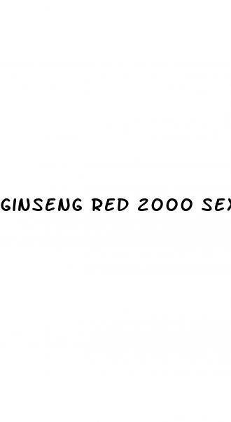 ginseng red 2000 sex pill