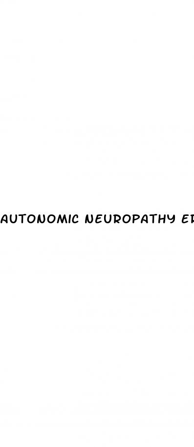 autonomic neuropathy erectile dysfunction