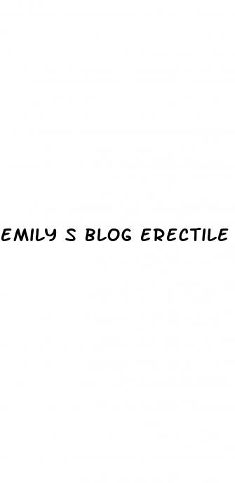 emily s blog erectile dysfunction