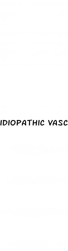 idiopathic vasculogenic erectile dysfunction