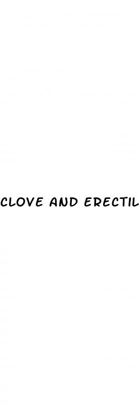 clove and erectile dysfunction