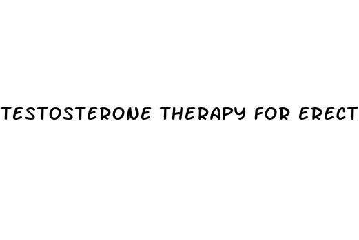 testosterone therapy for erectile dysfunction