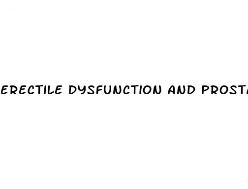 erectile dysfunction and prostate infection