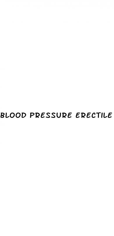 blood pressure erectile dysfunction medication