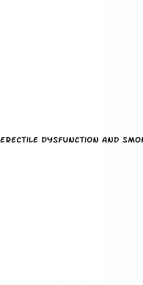 erectile dysfunction and smoking cigarettes