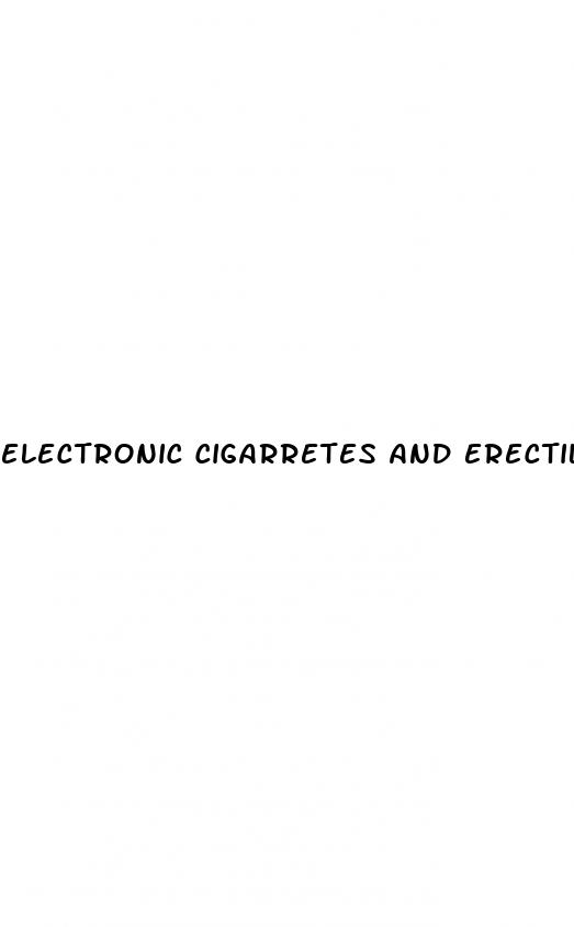 electronic cigarretes and erectile dysfunction