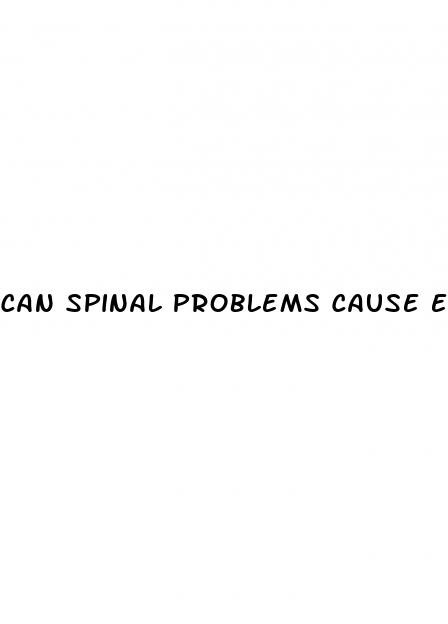 can spinal problems cause erectile dysfunction